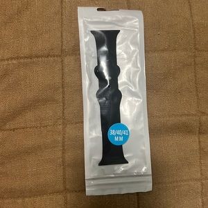 Apple Watch, black silicone band
